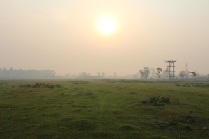 Sunrise in Nepal last April